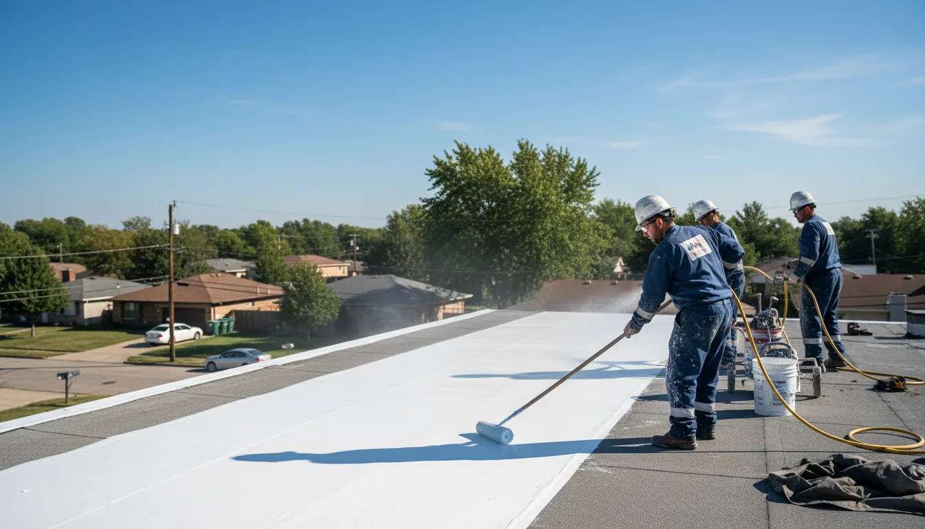 Commercial roof coating in Harvey, ND near me